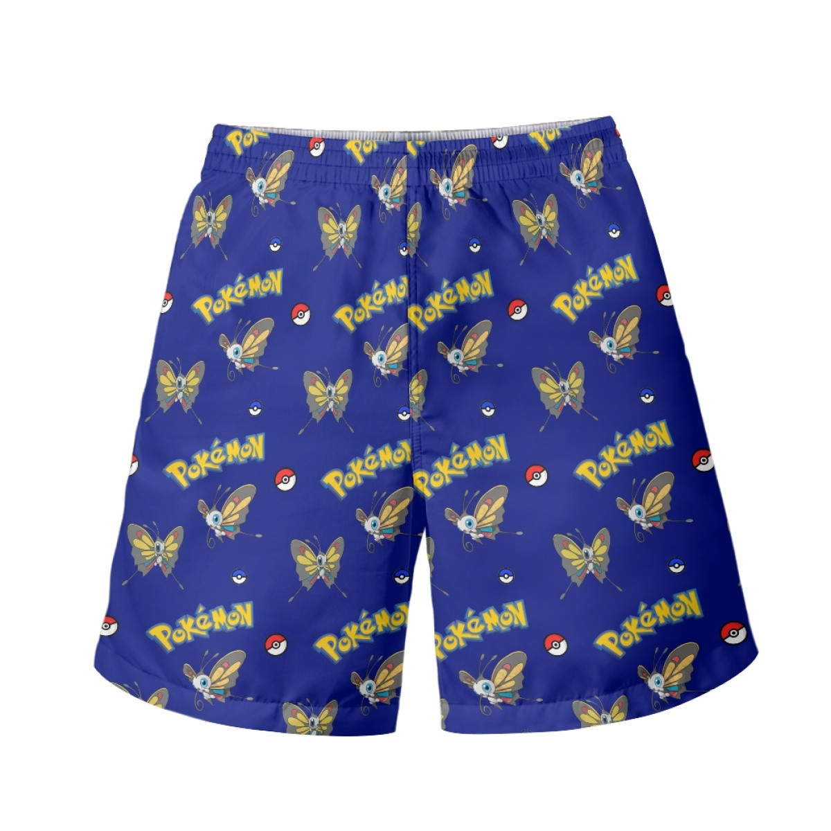 Pokemon Beautifly Beach Shorts Swim Pants Swimming Trunks - Beautifly Character Series Art