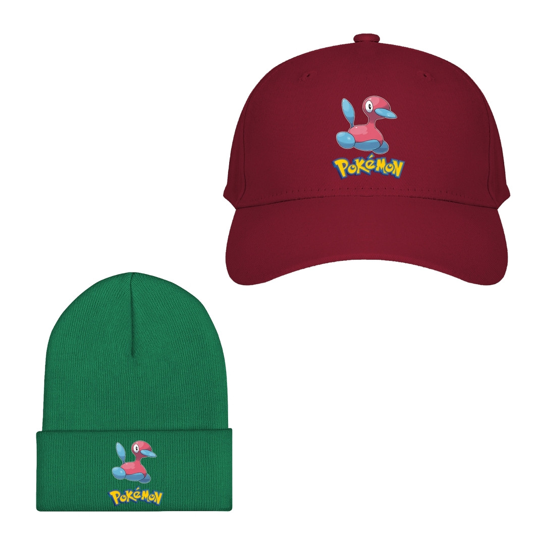 Pokemon Porygon Baseball Cap Beanie Hat - Porygon Character Series Art