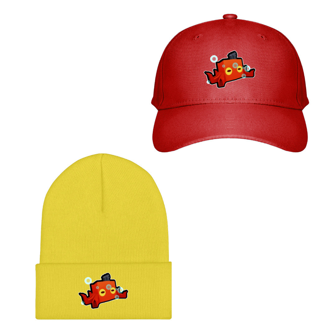 Roblox Pet Simulator X Kraken Baseball Cap Beanie Hat - Kraken Character Sticker