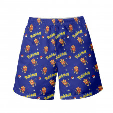 Pokemon Pyroar Beach Shorts Swim Pants Swimming Trunks - Pyroar Male Character Series Art