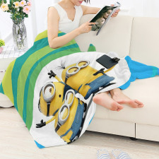 Minions Blanket Throw - Minions Doing Selfie Portrait Movie Art