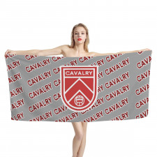 Cavalry FC Bath Beach Towel - Cavalry Football Club Medley Monogram Wordmark