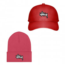 Stussy Lauren Baseball Cap Beanie Hat - Stussy Emblem Logo