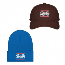 Pepsi Baseball Cap Beanie Hat - Pepsi Logo 1950-1962 On Blue Background