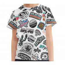 NBA San Antonio Spurs Tee T-Shirt - San Antonio Spurs Mania Collage Logo