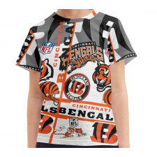 NFL Cincinnati Bengals Tee T-Shirt - Cincinnati Bengals Mania Collage Logo
