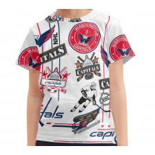 NHL Washington Capitals Tee T-Shirt - Washington Capitals Mania Collage Logo