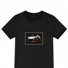 Porsche Tee Shirt T-Shirt Short Sleeve - Porsche 911 Illustration Art On Dark Background
