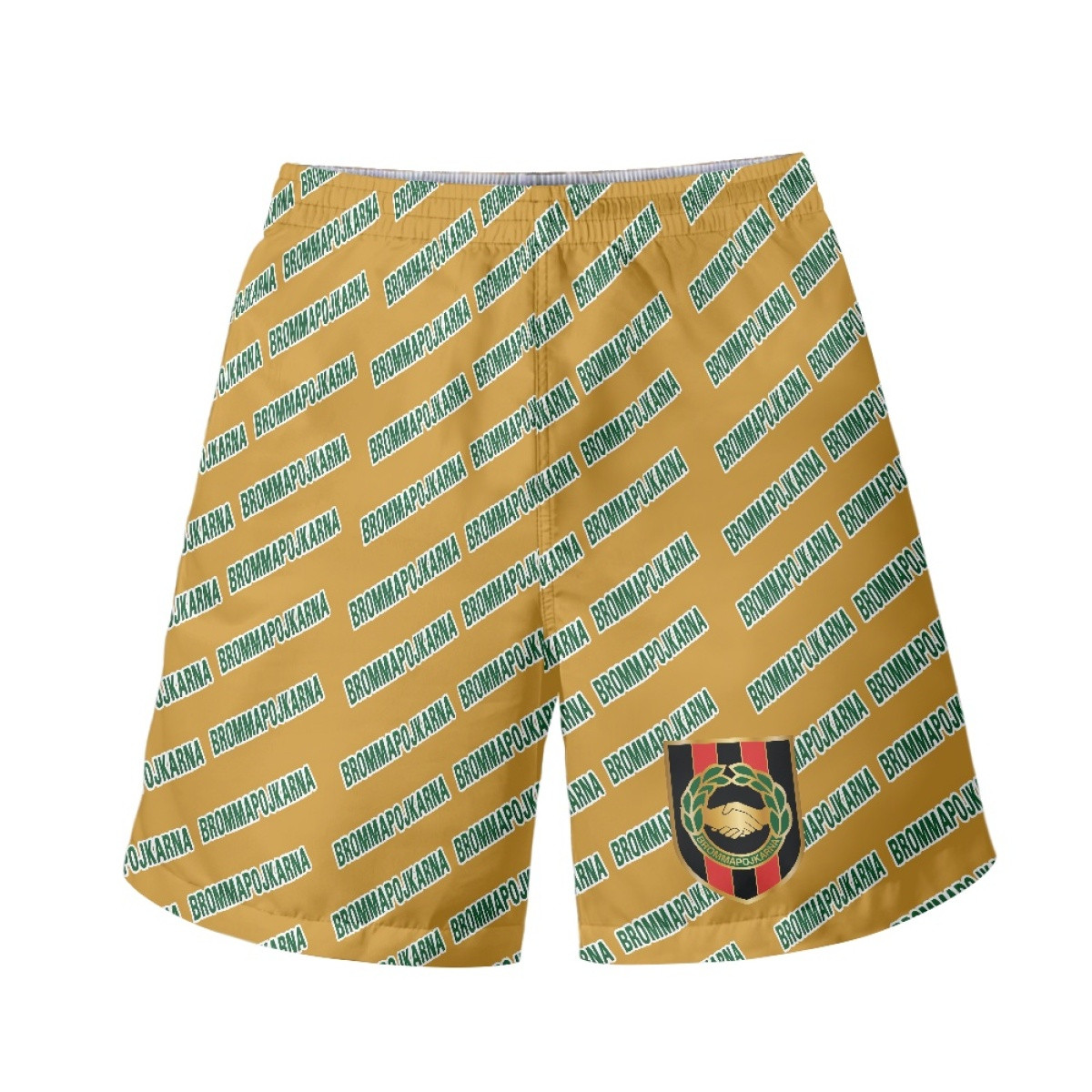 IF Brommapojkarna Beach Shorts Swim Pants Swimming Trunks - Brommapojkarna Football Club Medley Monogram Wordmark