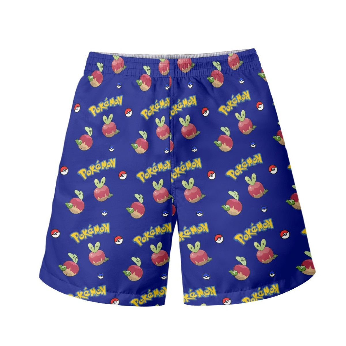 Pokemon Applin Beach Shorts Swim Pants Swimming Trunks - Applin Character Series Art