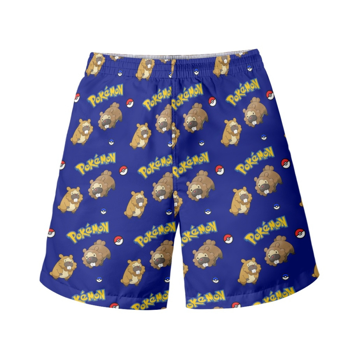 Pokemon Bidoof Beach Shorts Swim Pants Swimming Trunks - Bidoof Character Series Art