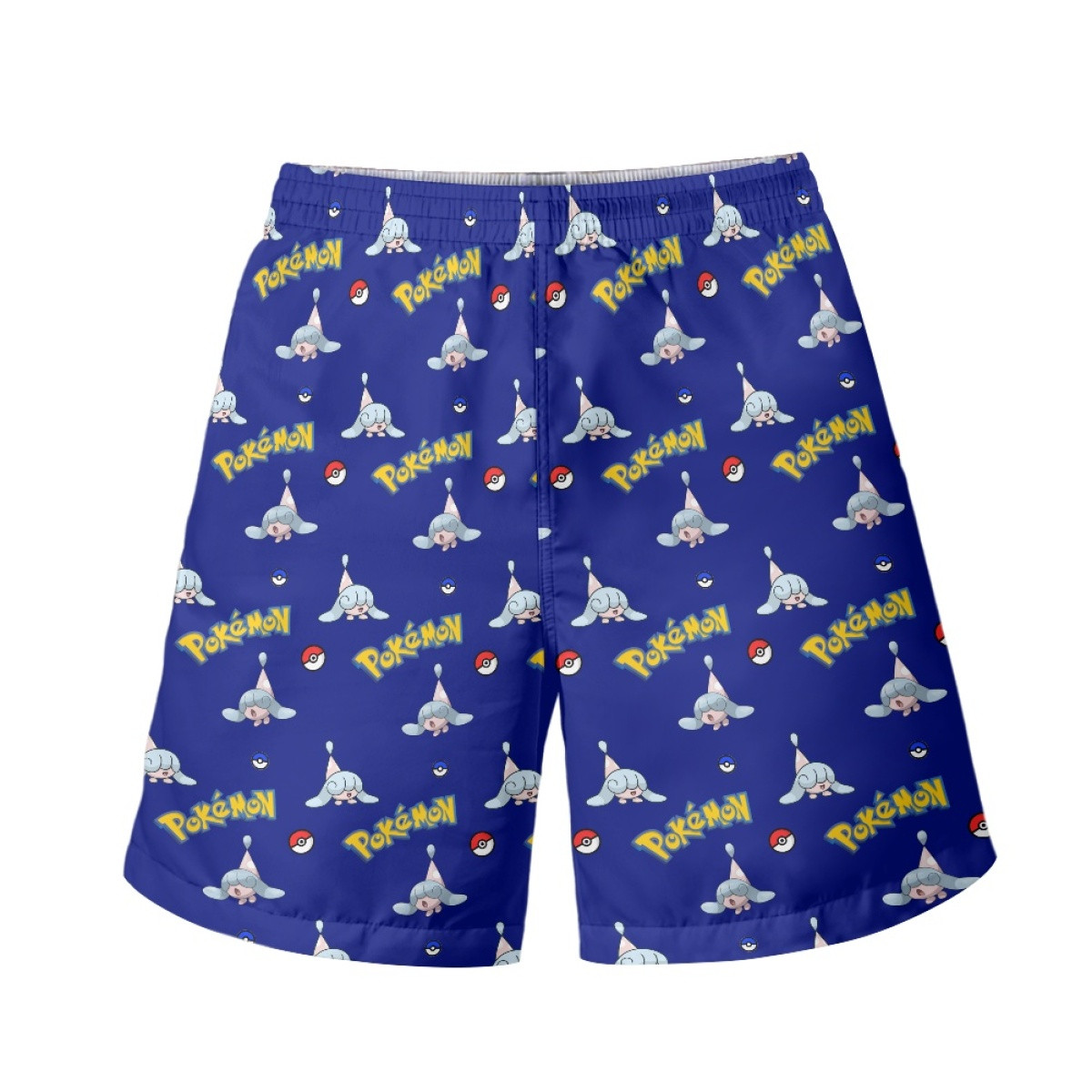Pokemon Hatenna Beach Shorts Swim Pants Swimming Trunks - Hatenna Character Series Art