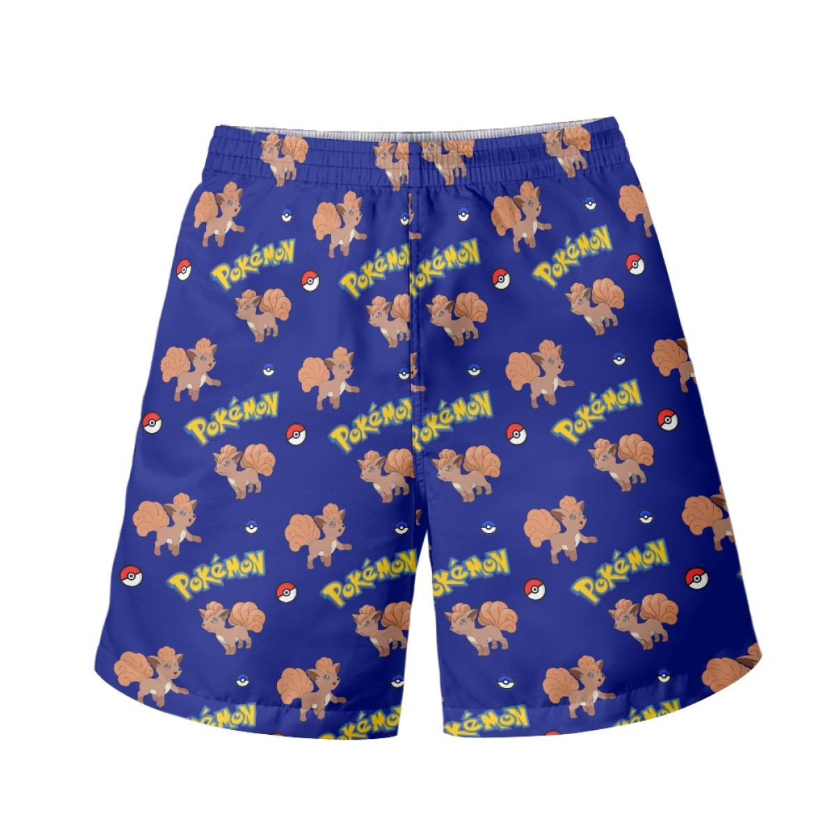 Pokemon Vulpix Beach Shorts Swim Pants Swimming Trunks - Vulpix Character Series Art