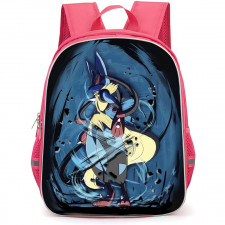 Pokemon Lucario Backpack StudentPack - Lucario Mega Lucario Standing Portrait Anime