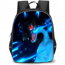 Pokemon Mega Charizard X Backpack StudentPack - Mega Charizard X Portrait Painting Art