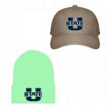 Utah State Aggies Baseball Cap Beanie Hat - Utah State Aggies College Football Team Single Logo