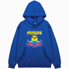 Minions Stuart Hoodie Hooded Sweatshirt Sweater Jacket - Stuart Meditating Pop Art