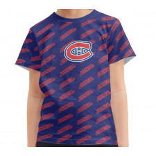 NHL Montreal Canadiens Tee T-Shirt - Montreal Canadiens Medley Monogram Wordmark
