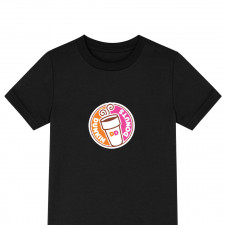 Dunkin Tee Shirt T-Shirt Short Sleeve - Dunkin Logo Round Sticker