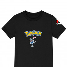 Pokemon Greninja Tee Shirt T-Shirt Short Sleeve - Ash Greninja Character Series Art