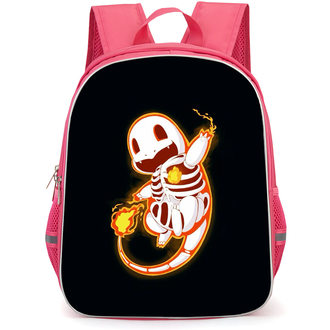 Pokemon Charmander Backpack StudentPack - Charmander Skeleton Orange Highlight