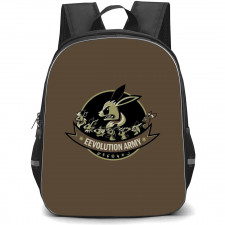 Pokemon Backpack StudentPack - Pokemon Evolution Army Brown Background
