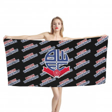 Bolton Wanderers FC Bath Beach Towel - Bolton Football Club Medley Monogram Wordmark