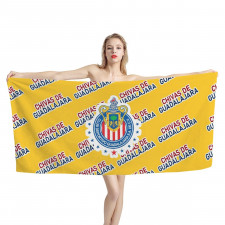 Chivas De Guadalajara Bath Beach Towel - Guadalajara Football Club Medley Monogram Wordmark