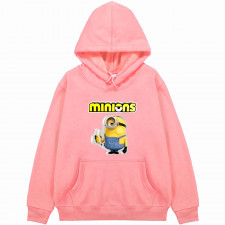 Minions Stuart Hoodie Hooded Sweatshirt Sweater Jacket - Stuart Eating A Banana