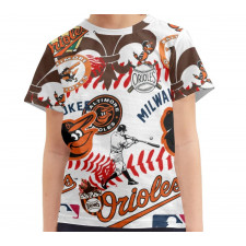 MLB Baltimore Orioles Tee T-Shirt - Baltimore Orioles Mania Collage Logo