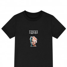 Justin Bieber Tee Shirt T-Shirt Short Sleeve - Justin Bieber Wpap Sticker Art