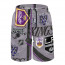NHL Los Angeles Kings Beach Shorts Swim Pants Swimming Trunks - Los Angeles Kings Mania Collage Logo