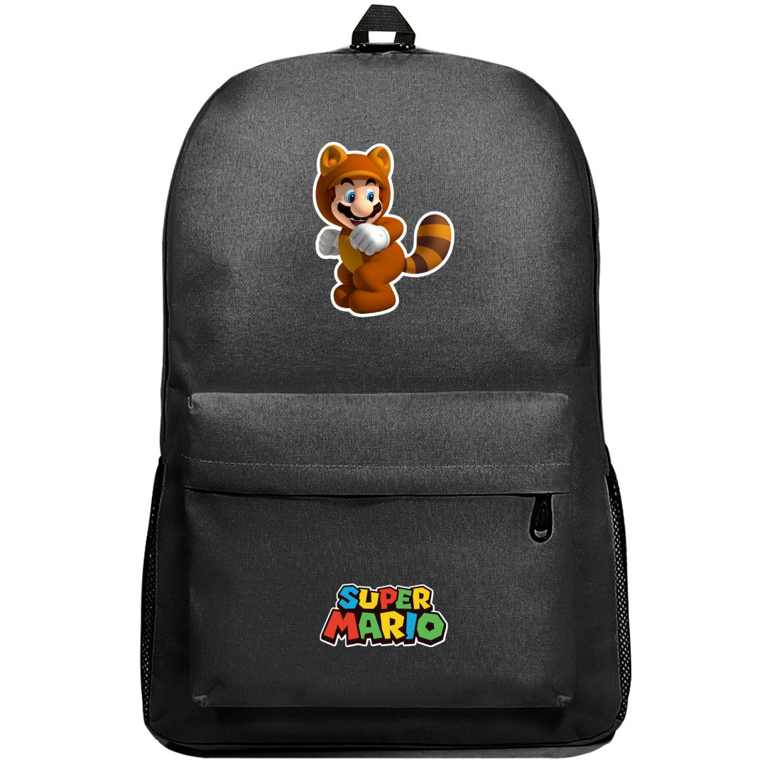 Super Mario Backpack SuperPack - Tanooki Mario Sticker Art