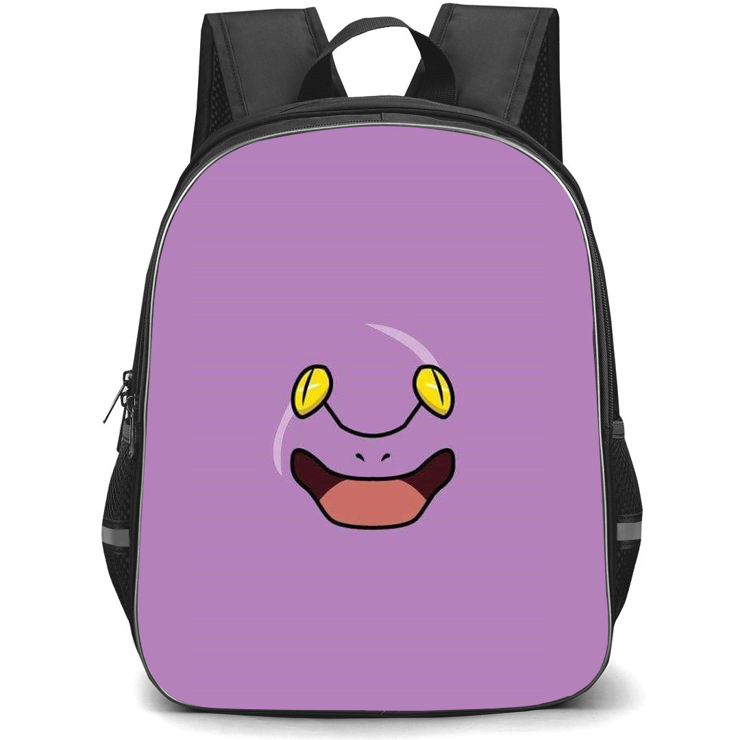 Pokemon Ekans Backpack StudentPack - Ekans Minimalist Art On Purple Background