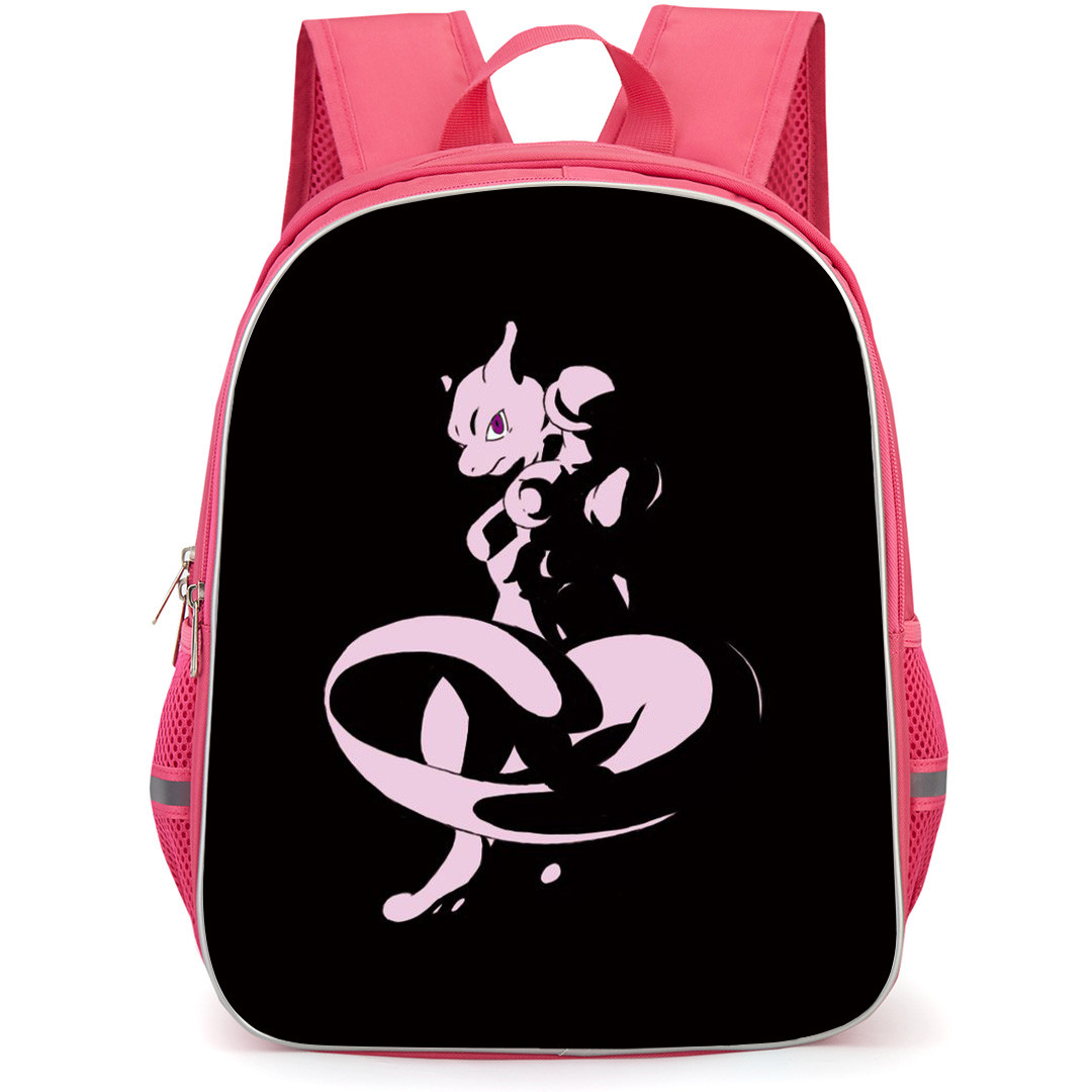 Pokemon Mewtwo Backpack StudentPack - Mewtwo Cartoon Silhouette