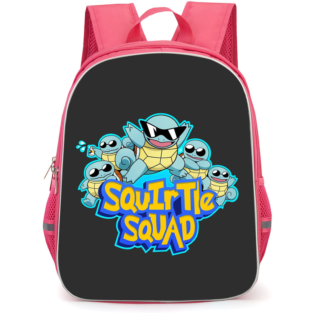 Pokemon Squirtle Backpack StudentPack - Squirtle Squad Sticker On Dark Background