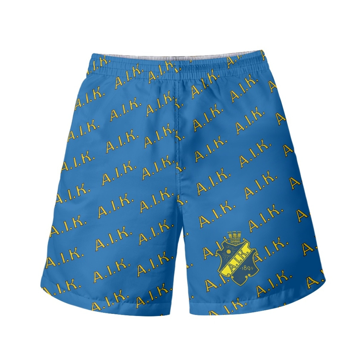 AIK Fotboll Beach Shorts Swim Pants Swimming Trunks - AIK Football Club Medley Monogram Wordmark