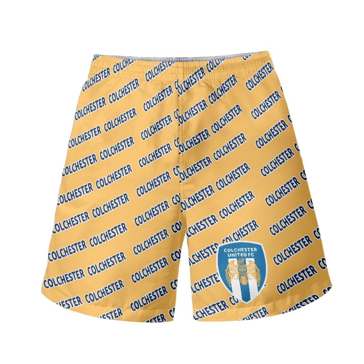 Colchester United FC Beach Shorts Swim Pants Swimming Trunks - Colchester Football Club Medley Monogram Wordmark