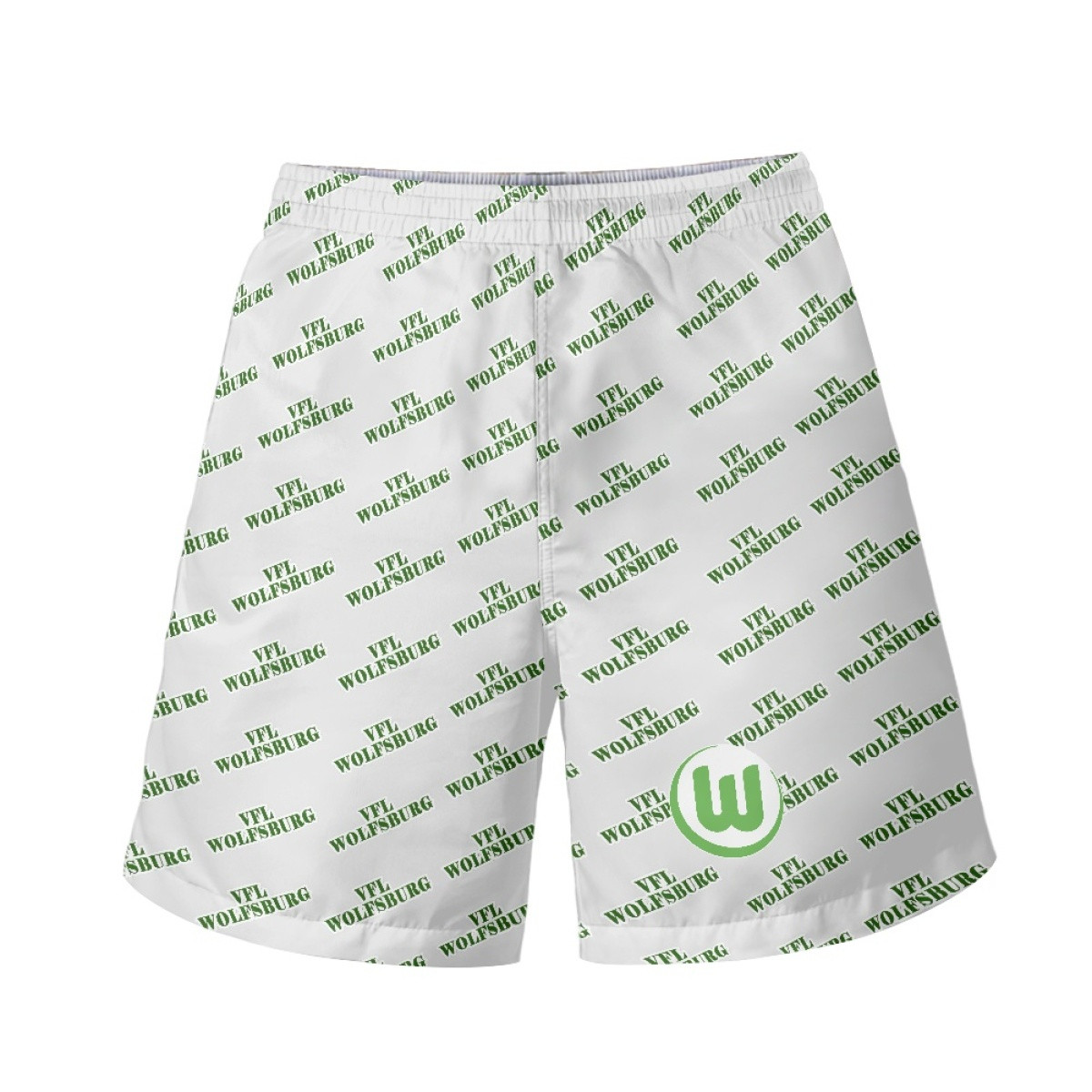 VFL Wolfsburg Football Club Beach Shorts Swim Pants Swimming Trunks - Wolfsburg Football Club Medley Monogram Wordmark