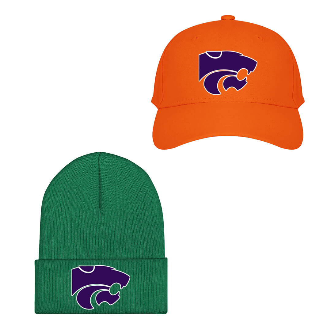 Kansas State Wildcats Baseball Cap Beanie Hat - Kansas State Wildcats College Football Team Single Logo