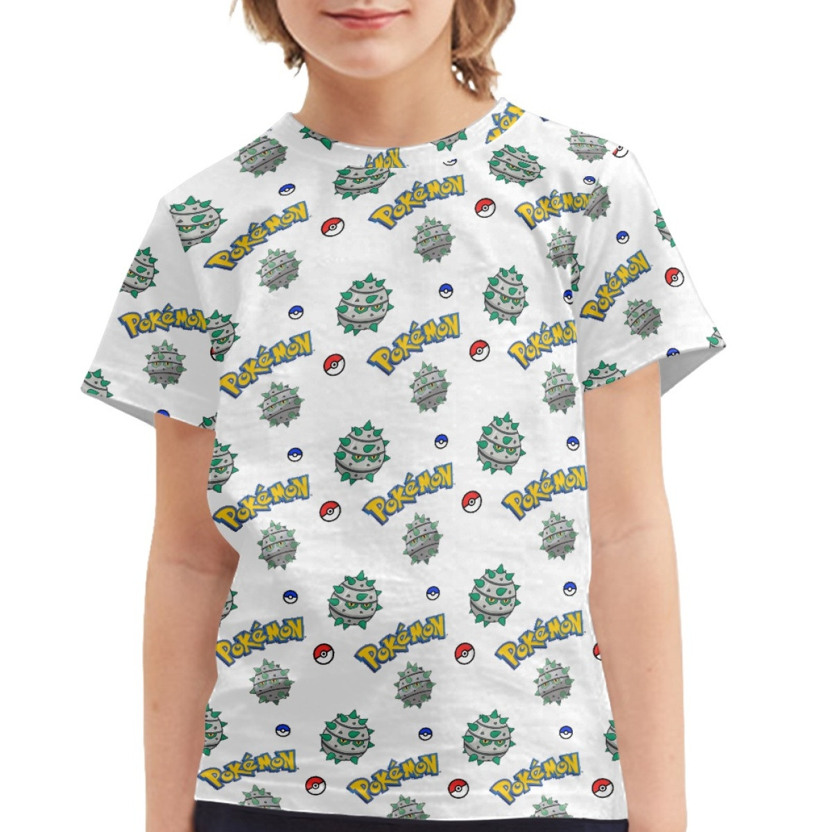 Pokemon Ferroseed Tee Shirt T-Shirt Short Sleeve - Ferroseed Character Series Art