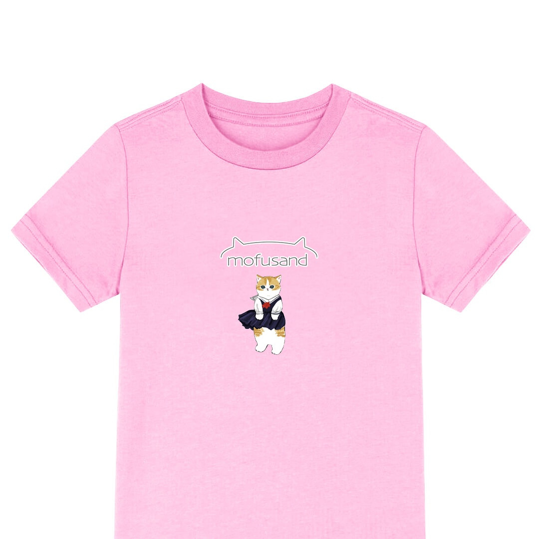 Mofusand Tee Shirt T-Shirt Short Sleeve - Mofusand Wearing JK Uniform