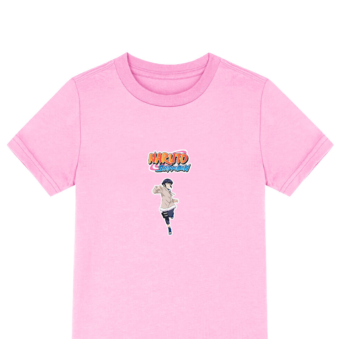 Naruto Shippuden Hinata Hyuga Tee Shirt T-Shirt Short Sleeve - Hinata Hyuga Attacking
