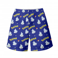 Pokemon Bergmite Beach Shorts Swim Pants Swimming Trunks - Bergmite Character Series Art