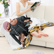 Minions Blanket Throw - Minions Characters Photo Taking