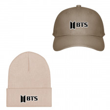 BTS Baseball Cap Beanie Hat - BTS Logo Black