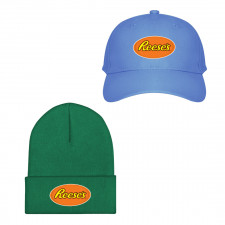 Reese Baseball Cap Beanie Hat - Reese Logo 2015-Present On Orange Background