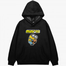 Minions Bob Hoodie Hooded Sweatshirt Sweater Jacket - Bob Teddy Bear Cartoon Art