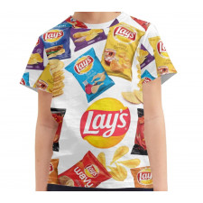 Lays Tee T-Shirt - Lays Mania Collage Logo
