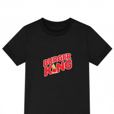 Burger King Tee Shirt T-Shirt Short Sleeve - Burger King Logo Sticker